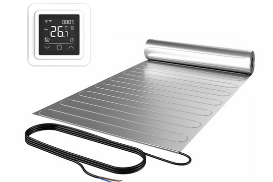 ALU-Mat Set 3m² / 420 Watt Set met C16-thermostaat | Wit (inbouw) - afb. 1
