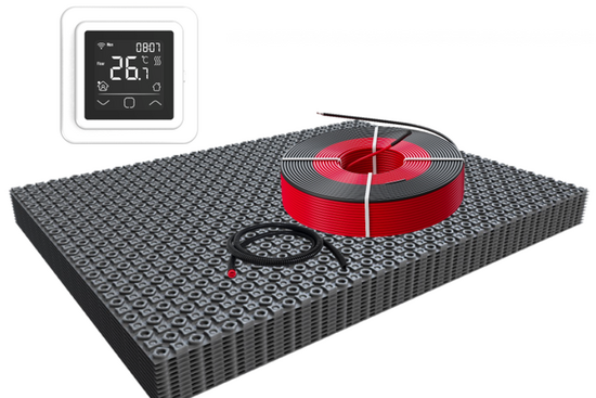 DECO-ontkoppelingsmat Professional WiFi Set 1,5m² / 225 Watt Set met C16-thermostaat | Wit (inbouw) - afb. 1