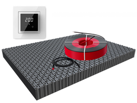 DECO-ontkoppelingsmat Basic WiFi Set 3m² / 450 Watt Set met C16-thermostaat | Wit (inbouw)