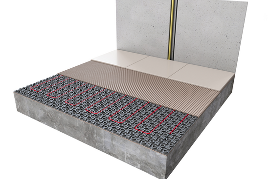 DECO-ontkoppelingsmat Professional WiFi Set 4m² / 600 Watt Set met C16-thermostaat | Wit (inbouw) - afb. 4