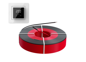 e-HEAT 4mm kabel-set met inbouwthermostaat