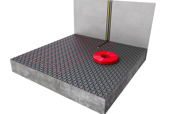 e-HEAT 4mm kabel-set met inbouwthermostaat - afb. 4