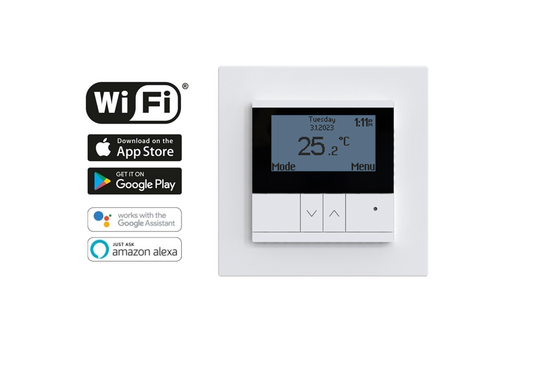 T20 Digitale WiFi Klokthermostaat T20-thermostaat (inbouw) | RAL 9010 Wit - afb. 5