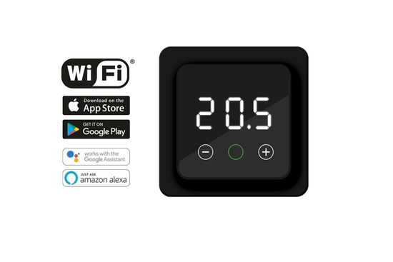 F32 WiFi Thermostaat F32-thermostaat (inbouw) | RAL 9011 Zwart - afb. 3