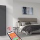ICON WI-FI Elektrische Verticale Paneelradiator 2000 Watt (45cm x 180cm) | Grijs (RAL 7024) - afb. 3