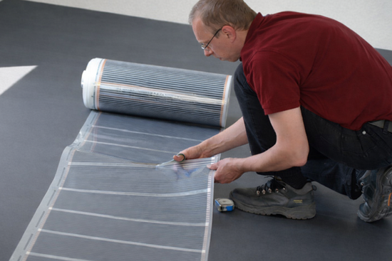 Infrarood Folie Set 15 m² / 1800 Watt Set met C16-thermostaat | Zwart - afb. 4