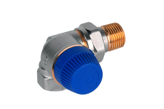 TRV Radiatorkranen Radiatorafsluiter, dubbel haaks links, 15mm - afb. 1