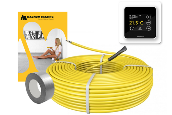 MAGNUM Cable Set 123,5 m / 2100 Watt Set met MRC-thermostaat | Wit - afb. 2
