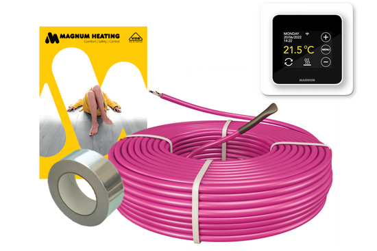 MAGNUM HeatBoard Cable Set 120 m / 1200 Watt Set (12 m²) met MRC | Wit - afb. 2