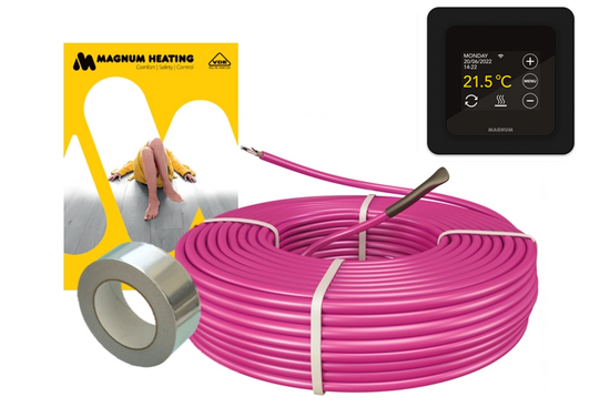 MAGNUM HeatBoard Cable Set 30 m / 300 Watt Set (3 m²) met MRC | Zwart - afb. 2