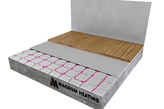 MAGNUM HeatBoard Cable Set 65 m / 650 Watt Set (6,5 m²) met MRC | Zwart - afb. 5