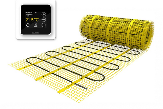 MAGNUM Mat Set 25 m² / 3125 Watt Set met MRC-thermostaat | Wit - afb. 1