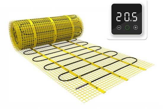 MAGNUM Mat Set Basic 5 m² / 750 Watt Set met F32-thermostaat | Wit - afb. 1