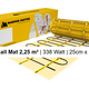 MAGNUM Mat Set met Thermostaat in Zwart Mat 2,25 m² | 338 Watt - afb. 2