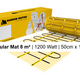 MAGNUM Mat Set met Thermostaat in Zwart Mat 8,00 m² | 1200 Watt - afb. 2