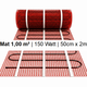 e-HEAT Mat Set met witte ET44-thermostaat 1,00 m² / 150 Watt - afb. 2