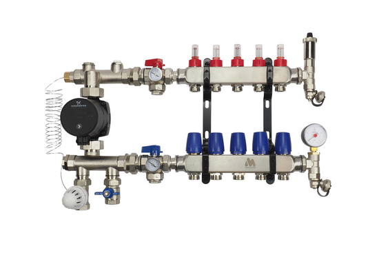Open RVS Verdeler met LTV-mengunit op Maat - afb. 1