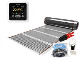 Verwarming Folie Set 20 m² / 2400 Watt Set met MRC-thermostaat | Wit