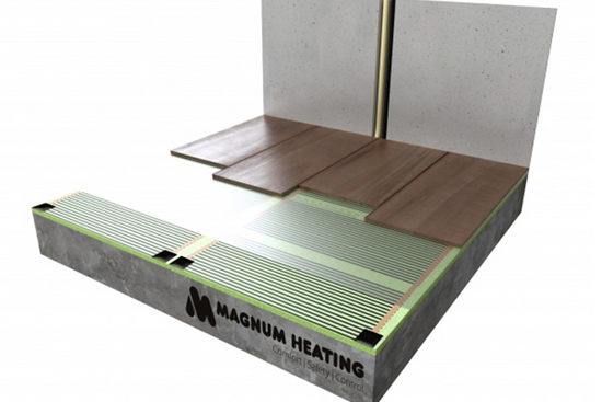 Verwarming Folie Set 25 m² / 3000 Watt Set met MRC-thermostaat | Wit - afb. 4