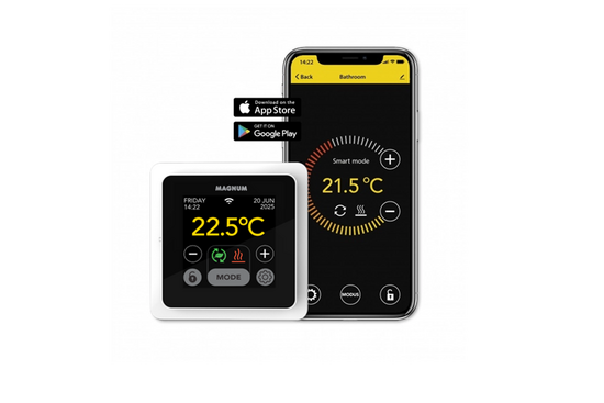 Verwarming Folie Set 5 m² / 600 Watt Set met MRC-thermostaat | Wit - afb. 8