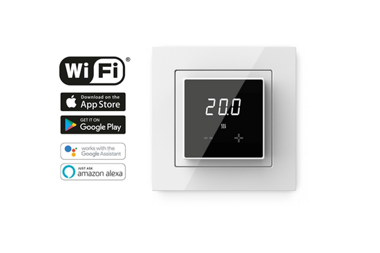 Verwarmingsmat Set Basic WiFi 1m² / 150 Watt Set met ET44-thermostaat | Wit (inbouw) - afb. 5