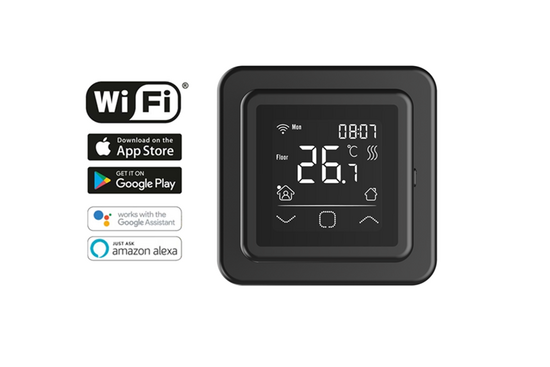 Verwarmingsmat Set Professional WiFi 2,5 m² / 375 Watt Set met C16-thermostaat | Zwart (inbouw) - afb. 5