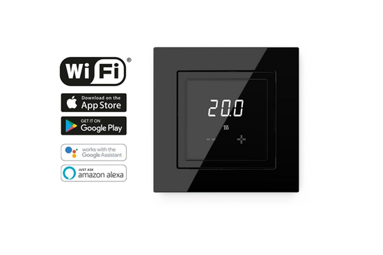 Verwarmingsmat Set Basic WiFi 1m² / 150 Watt Set met ET44-thermostaat | Zwart (inbouw) - afb. 5