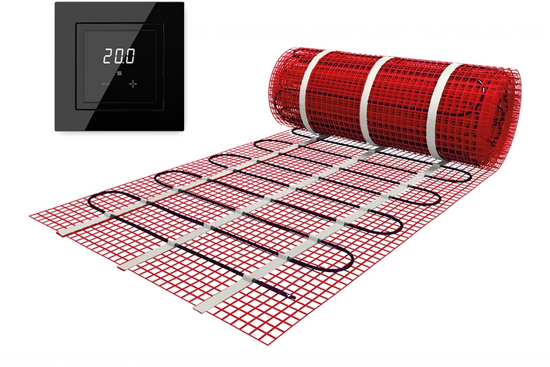 Verwarmingsmat Set Basic WiFi 7 m² / 1050 Watt Set met ET44-thermostaat | Zwart (inbouw) - afb. 1