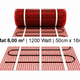 e-HEAT Mat Set met zwarte C16-thermostaat 8,00 m² / 1200 Watt - afb. 2