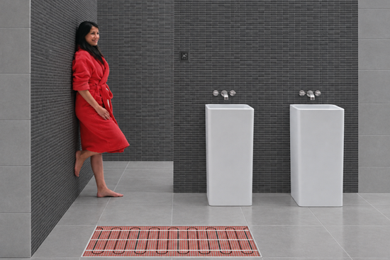 e-HEAT Mat Set met zwarte C16-thermostaat 2,50 m² / 375 Watt - afb. 3