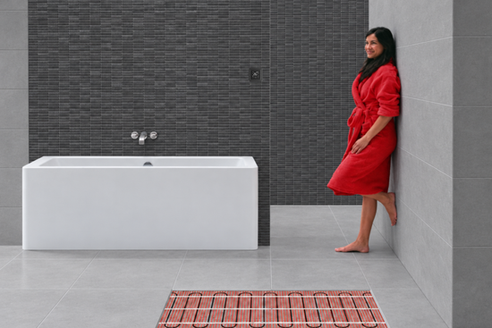 e-HEAT Mat Set met zwarte C16-thermostaat 3,00 m² / 450 Watt - afb. 3