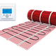 Vloerverwarmingsmat Set 1m² / 150 Watt Set met MIC-klokthermostaat | Wit - afb. 1