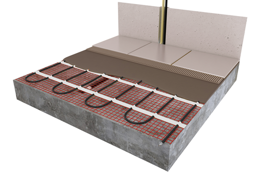 Vloerverwarmingsmat Set Comfort 2,5 m² / 375 Watt Set met MIC² Basic-thermostaat | Wit - afb. 3