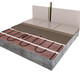 Vloerverwarmingsmat Set Comfort 2,5 m² / 375 Watt Set met MIC² Basic-thermostaat | Wit - afb. 3