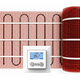 Vloerverwarmingsmat Set Comfort 5 m² / 750 Watt Set met MIC² Basic-thermostaat | Wit - afb. 1